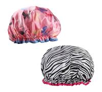 Funalix Butterfly Shower Cap, 1 Piece Zebra Double Thickening Waterproof Shower Cap