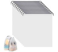 Funalix Pack of 10 Shoe Bags with Drawstring, EVA Shoe Bag, Waterproof - Multifunctional Storage Bag Set for Travel & Storage, Protection of Your Shoes at Home and on the Go