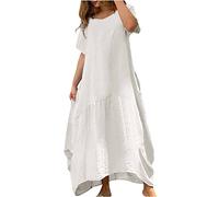FunAloe Summer Dresses for Women UK,T Shirt Dress,Cami Dress Midi,Women's Short Sleeve Dress,Skater Dresses for Women UK,Smock Dress,Strappy Summer Dress,Kaftan,Cotton Linen Dresses for Women UK