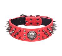 FUNAT Anti Bite Rivet Dog Collar, Mighty Pointed Nail Medium Sized Pet Collar, Bulldog Law Dog Collar, Dog Collar With Studs Suitable for Medium to Large Dogs