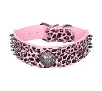 FUNAT Anti Bite Rivet Dog Collar, Mighty Pointed Nail Medium Sized Pet Collar, Bulldog Law Dog Collar, Dog Collar With Studs Suitable for Medium to Large Dogs
