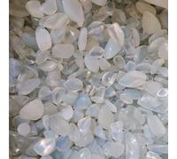 FUNAT Artificial Opal Gravel Opal Bare Stone 200g, Pebbles for Indoor Plants, Jade Decorative Rocks for Succulent, Bamboo, Vase, Smooth and Polished
