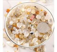FUNAT Colorful Agate Stones 500g, Polished Tumbled Pebbles Crystals Hydroponics Rocks for Plants, Fish Tank, DIY Handmade, Home Decor, Vase Filler, Landscaping