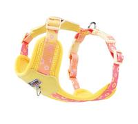 FUNAT Dog Traction Chest Harness, Small Dog Dopamine Contrasting Chest Harness, Pet Outdoor Breathable Mesh Traction Rope Chest Strap