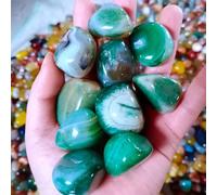 FUNAT Mixed Agate Stone Tumbled Stones 500g, Natural Bulk Assorted Tumbled Polished Stones, Tumbled Stones for Vase Filler, Landscape Bottom Decoration, DIY Handmade