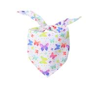 FUNAT Pet Saliva Towel Dog Cat Triangular Scarf, Butterfly and Bee Decorative Scarf, Polyester Cat Bib Bandanas