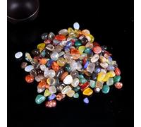 FUNAT Polished Gem Stones Rocks Crystals 300g, Home Decorative Landscape Stones, for Healing Crystals & Fish Tank Rocks Gravel, Vase Filler, Plants Decor
