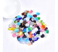 FUNAT Polished Gem Stones Rocks Crystals 300g, Home Decorative Landscape Stones, for Healing Crystals & Fish Tank Rocks Gravel, Vase Filler, Plants Decor