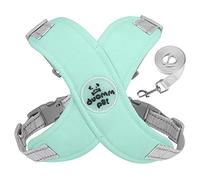 FUNAT Soft Dog Harness and Leash Set, Escape-Proof Adjustable Vest for Small Breeds, Pet Chest Harness Anti Slip Vest Style Reflective Outdoor Dog Walking Rope
