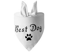FUNAT Wedding Pet Triangle Scarf, Pet Scarf Dog Triangle Scarf, Triangle Pet Dog Bandana Scarf Married Pet Triangle Scarf
