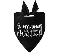 FUNAT Wedding Pet Triangle Scarf, Pet Scarf Dog Triangle Scarf, Triangle Pet Dog Bandana Scarf Married Pet Triangle Scarf