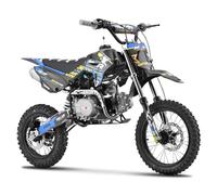 Funbikes M2R Racing KX110F 110cc Blue Manual Pit Bike 2025 Model - 14/12 Wheels - Entry Level Off Road Dirt Bike
