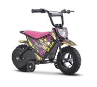 Funbikes MB250 Kids Electric Mini Bike - 250W 24V SLA Motorbike Style Ride-On | 2 Speed Settings, Disc Brake, Stabilizers, Off-Road Tyres & Battery Indicator