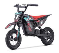 FunBikes MX350 350w 36v 5.2ah 12/12 51cm Lithium Red Electric Kids Mini Motorcycle - 3-Speed, 51cm Seat Height, CE/UKCA Approved, Boxed & Partially Assembled