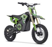 Funbikes MXR 1400w 48v Lithium Green Kids Electric Dirt Bike - 2025 Model - Brushless Motor - 12/10 Wheels - 65cm Seat Height