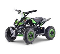 FunBikes Toxic 1000W Kids Electric Mini Quad Bike - 36 V Hi-Torque Motor, 3 Speed Modes (Up to 20 km/h), Disc Brakes, Headlights & Battery Gauge | Boxed, Partial Assembly Required (Green)