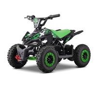 Funbikes Toxic Green Kids Mini Quad - 50cc Petrol | Off-Road Children’s ATV | Pull Start, 3 Disc Brakes, 6” Wheels & Reinforced Frame | CE Approved