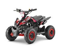 Funbikes Toxic Red Kids Mini Quad - 50cc Petrol | Off-Road Children’s ATV | Pull Start, 3 Disc Brakes, 6” Wheels & Reinforced Frame | CE Approved
