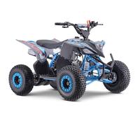 FunBikes Viper 125cc Grey Junior Petrol Quad Bike - Electric Start, Independent Front Suspension, Mono-Shock Rear, LED Lights, CE Approved, Boxed & Partially Assembled