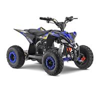 Funbikes X-Max Roughrider 1600w Lithium Blue Junior Electric Quad Bike - 48v Hi-Torque Motor, Hydraulic Rear Disc Brake, Adjustable Speed, CE Approved, Boxed & Partially Assembled