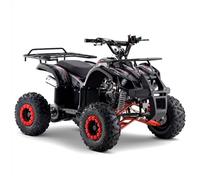 Funbikes Xtrax 125cc Red Junior Petrol Quad Bike - Electric Start, Independent Front Suspension, Hydraulic Rear Disc Brake, CE Approved, Boxed & Partially Assembled