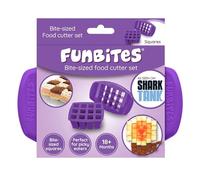 FUNBITES Food Cutter, Sandwich Cutter for Kids, Cuts Food into Bite-Size Shapes, Purple Squares