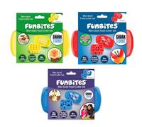 FunBites Sandwich Cutter for Kids Lunch, Crustless Bento 2-Pc Set, 3 Pack