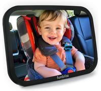 Funbliss Baby Car Mirror for Rear Facing Seat,360° Rotation, Safety Certified Shatterproof Acrylic Glass, Clear Wide View,Infant Mirror for Car Seat Rear Facing