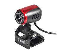 FUNBOX Hd Web Camera Plug And Play Usb2.0.480P Computer Camera With Clip 360 Degree Rotatable Camera, Built-In Microphone, Suitable For Video/Conference-Red