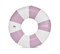 FUNBOY Giant 46" Vintage Purple Stripe Pool Tube Float with Cup Holder