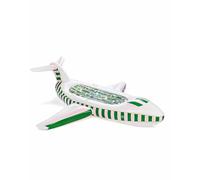 FUNBOY Giant Inflatable Luxury Private Jet Airplane Pool Float, Luxury Float for Summer Pool Parties and Entertainment White 95" Long