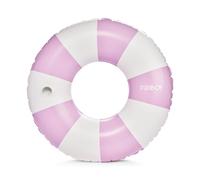 FUNBOY Giant Vintage Purple Stripe Inflatable Tube Pool Float with Cup Holder 48" Large Pool Float for Adults Inner Tube Swimming Pool Toys Swim Rings |Pool Lounger for Pool Party & Summer