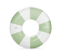 FUNBOY Giant Vintage Sage Green Stripe 48'' Tube Float with Integrated Cup Holder, Perfect for a Summer Pool Party, Large