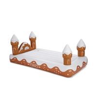 FUNBOY Kids Gingerbread House Holiday Sleepover Travel Bed & Air Mattress. Perfect for Sleepovers. Includes Carrying Storage Bag, Twin