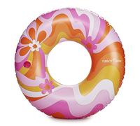 FUNBOY X Malibu Barbie Luxury Dream Tube Pool Float Oversized 50'' Adult Tube Float with Cup Holder