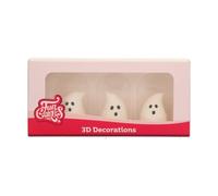 FunCakes 3D Ghost Decorations Set Of 3