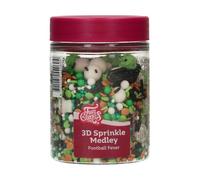 FunCakes 3D Sprinkle Medley Football Fever: Cake Sprinkles, Great Taste, optimal for Cake Decorating, Sprinkle Mix - 70g