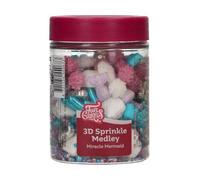 FunCakes 3D Sprinkle Medley Miracle Mermaid: Cake Sprinkles, Great Taste, optimal for Cake Decorating, Sprinkle Mix - 70g