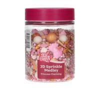 FunCakes 3D Sprinkle Medley Princess Charming: Cake Sprinkles, Great Taste, optimal for Cake Decorating, Sprinkle Mix - 70g