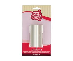 FunCakes Acetate Foil: Foodsafe, Suitable for Chocolate, Suitable for Making Cheesecake and Bavarois, 8 cm x 20 m