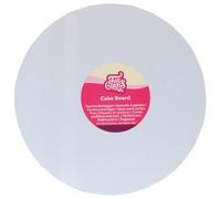 FunCakes Cake Board Round Ø10 cm - White: Reusable Cake Base for Decorating and Presenting Cakes and Pastries, Durable, 3 MM, 1 Piece.
