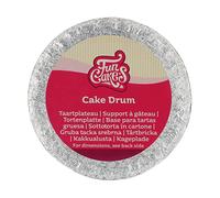 FunCakes Cake Drum Round Ø12.5 cm - Silver: Round Cake Drum, Base for Presenting Cakes, Ideal Quality, Luxurious Appearance, 1-Piece