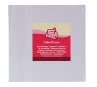 FunCakes Cake Drum Square 30 cm - White: Reusable Cake Base for Decorating and Presenting Cakes and Pastries, Durable, 12 MM, 1 Piece.