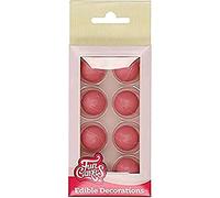 FunCakes Choco Balls Pink: Ready to Use for Cake Decoration, Perfect for Cakes, Cupcakes and More, Delicious Chocolate Flavour, Glutenfree Certified, Set/8