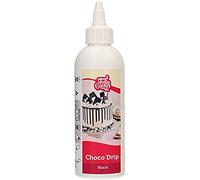 FunCakes Choco Drip Black: Delicious Flavour, Easy to use, Perfect for drip Cakes, Chocolate drip Flavour. Resealable Pack 180 g.