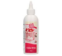 FunCakes Choco Drip Red: Delicious Flavour, Easy to use, Perfect for drip Cakes, Chocolate drip Flavour. Resealable Pack 180 g.