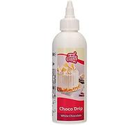 FunCakes - Choco Drip White Chocolate: Delicious Chocolate Flavoured Drip, Easy to Use, Absolute for Drip Cakes, Cupcakes, Cookies and Cake Pops - 180g