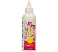 FunCakes Choco Drip Yellow: Delicious Flavour, Easy to use, Perfect for drip Cakes, Chocolate drip Flavour. Resealable Pack 180 g.