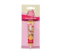 FunCakes Choco Writer Yellow 25g - Easy-to-Use Chocolate Writing Pen for Decorating Cakes, Cupcakes, Cookies & Pastries - Fast Drying, Sweet Vanilla Flavor - 25 g