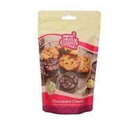 FunCakes Chocolate Chunks White, Delicious Bake Stable Chocolate Chips to add to Cakes, Cupcakes, Muffins or Cookies, Made of Real Belgian Chocolate, Halal. 350 g.